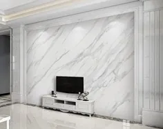 کاغذ دیواری مرمر دیواری سه بعدی برجسته برای اتاق نشیمن ورودی اتاق یا اتاق کافه (MW12)