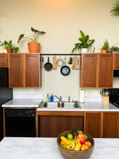ساخت آشپزخانه DIY در بودجه |  ایده های طراحی ، اجاره دوستانه ، آپارتمان کالج