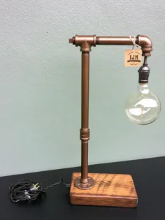 لامپ صنعتی / لامپ ادیسون / لامپ لوله / Steampunk / مس پریشان / لامپ تسلا / چراغ میز / لامپ ادیسون / دکوراسیون منزل