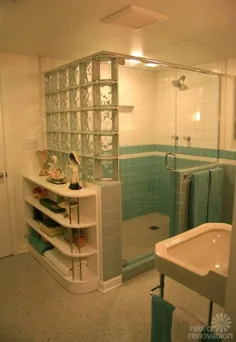 حمام کاشی آبی زرق و برق دار - سبک پرنعمت - از ابتدا!