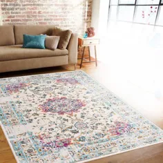 فرش سنتی منطقه فرنگی 5 'x 7' صورتی - Walmart.com