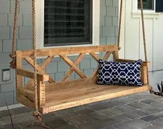 تاب ایوان / نیمکت - صندلی های فضای باز - تاب طناب - تاب درخت