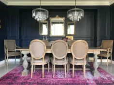 Carlsbad - اتاق ناهار خوری زیبا ، سرمه ای - طراحی داخلی و طراحی Joli G - طراح داخلی San Diego
