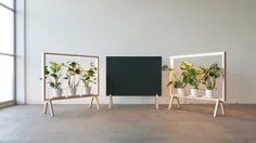 جداکننده اتاق گیاهان گلدان GreenFrame یک محیط کار شادتر را ایجاد می کند