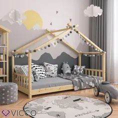 تختخواب تختخواب کودک VitaliSpa DESIGN 90x200cm تختخواب کودک تختخوابی خانه طبیعی