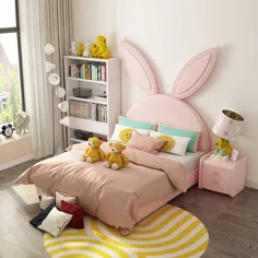 فروش عمده تخت خواب دختران بچه پرنسس صورتی برای اتاق خواب زیبا از m.alibaba.com