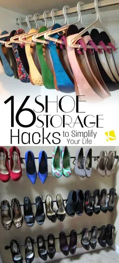 16 هک ذخیره سازی کفش برای ساده سازی زندگی شما