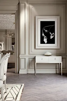 کنسول آینه دکو ایتالیایی Arto Deco Inspired Mirrored Topped - Juliettes Interiors