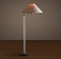 لامپ کف تاب دار شیشه ای ستون فرانسوی