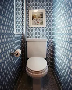 طراحی و تزئین حمام مدرن با کاغذ دیواری