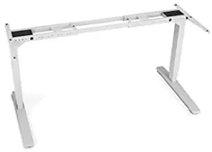 میز UPLIFT - قاب میز قابل تنظیم با ارتفاع 2 پایه V2 (سفید) با صفحه کلید حافظه دیجیتال 1 لمسی پیشرفته