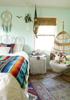 چالش یک اتاق آشکار می شود: اتاق خواب دختران Bohemian Eclectic
