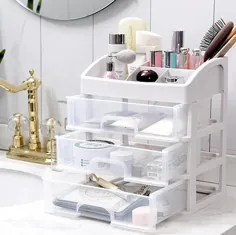 میز آرایش دسکتاپ Organizer Box Storage Cosmetic Storage |  اتسی