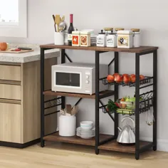 Kitchen Cart Baker’s Rack، قفسه ذخیره سازی لوازم خانگی صنعتی مایکروویو