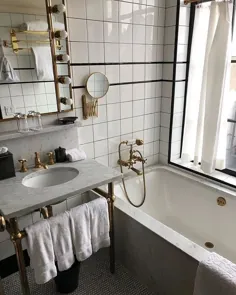 50 ایده حمام با لمس های طلایی |  دکوهولیک