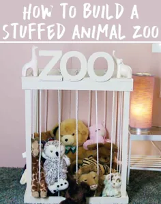 کودکان خود را به تمیز کردن اتاق خود با یک باغ وحش حیوانات پر از وسایل اختصاص دهید