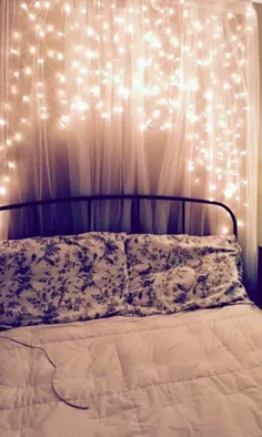 اتاق خواب DIY: چگونه دیوار نور پری Boho درست کنیم |  لورا تیلور نامی