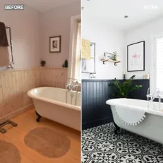قبل و بعد: این حمام از تاریخ به حالت دیگر تغییر یافت |  خانه ایده آل