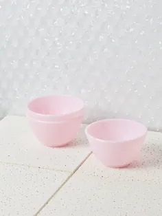 کاسه شیشه ای شیر صورتی (20 اونس)