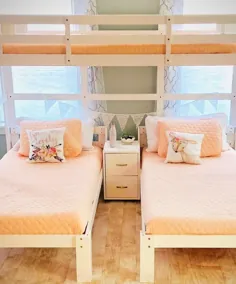 تخت دو طبقه سه تایی آدری |  مبلمان کودکانه سفارشی