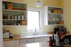 امیلی و درو یک آشپزخانه جذاب به سبک دهه 1940 - با بودجه - ایجاد کردند