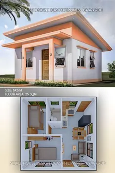 طراحی خانه - Cielo: 2 اتاق خواب |  1 حمام |  5x6 متر  |  28 میدان  متر