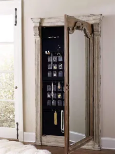 آینه کف چتل و جواهرات و ذخیره سازی Armoire