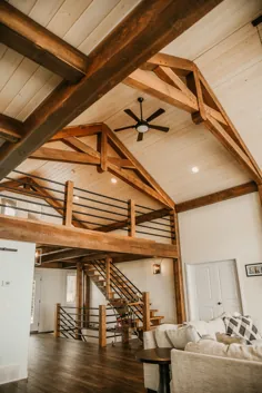 سقف و پله قاب چوبی
