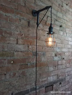 Edison Sconce Industrial Plaza Bage Cage Wall Sconce |  اتسی