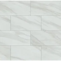 مجموعه تزئینات خانگی Kolasus White 12 اینچ x 24 اینچ. کاشی و کف کاشی و ظروف چینی جلا (16 فوت مربع. / مورد ))- NHDKOLWHI1224P - انبار خانه