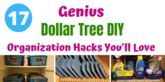 هک های سازمان DIY 17 Genius Dollar Tree |  مامان هک مبارک