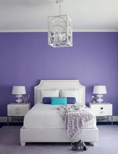 از این نکات برای تزئین اتاق خواب خود با بنفش استفاده کنید