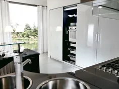 آشپزخانه مدرن و مرسوم ، مد روز با سبک وزوزکننده و فضای ذخیره سازی باهوش