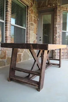 میز DIY در فضای باز با قیمت 65 دلار!