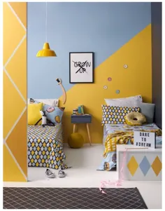 ایده های رنگ اتاق کودک اتاق خواب مشترک