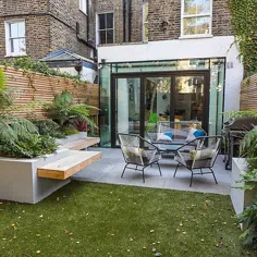 طراح باغ Islington North London نیمکت های سفارشی کنسول دار