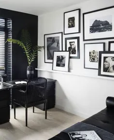 خانه شیک در اینستاگرام: "سیاه و سفید درست در این دفتر زیبا طراحی شده توسطtherennieharlem انجام شد!  .  artdotcom @ rsmarblesandgranite... "