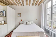 apartment آپارتمان کوچک دارای تیرآهن در پاریس (45 متر مربع) ◾ عکس ◾ ایده ها ◾ طراحی