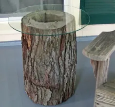 نحوه تهیه یک میز زیبا از یک درخت درخت
