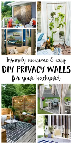 دیوارهای محرمانه بسیار آسان و آسان DIY برای حیاط شما - زیبا زندگی کنید