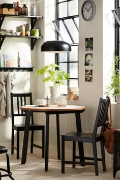 صندلی STEFAN ، قهوه ای مشکی - IKEA