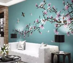 گل مگنولیا دیوار دیواری به سبک چینی تولید حرفه ای نقاشی دیواری عمده فروشی کاغذ دیواری پوستر دیواری عکس دیواری | پارچه و پارچه پارچه ای |  - AliExpress