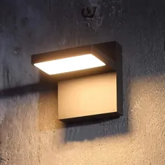 LED-Außenwandlampe Silvan ، dunkelgrau