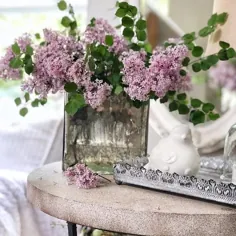 گلدان های مکعب شیشه ای عطارد نقره ای ، Vintage Look ، در 2 اندازه