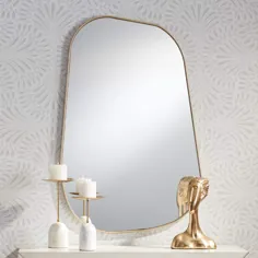 آینه دیواری مستطیلی Reuleaux Champagne Gold 26 "x 40" - # 89D76 |  لامپ به علاوه