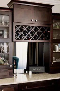 کابینت صفحه اصلی Westbury S1 Java Maple Cabinet آشپزخانه اضافه کردن در قفسه نوشیدنی