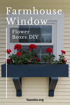به طرز شگفت انگیزی جعبه های گل پنجره ای خانه آزاد DIY