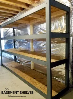 DIY - قفسه های زیرزمین با ویدئو