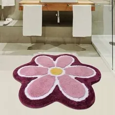 حصیر حمام ضد لغزش Citlali Novelty Isabelle & Max Color: بنفش - بنفش
