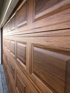 Woodtone Accent Door Garage - Cedar